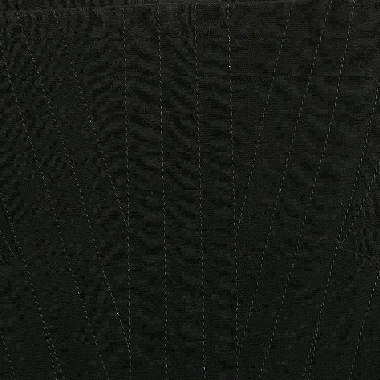 Pre Owned Balmain Black Crepe Corset Scoop Neck Mini Dress S
