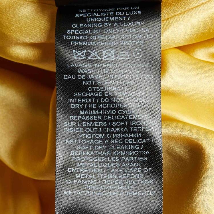 Pre Owned Balmain Gold Sequin Fringed Midi Dress M