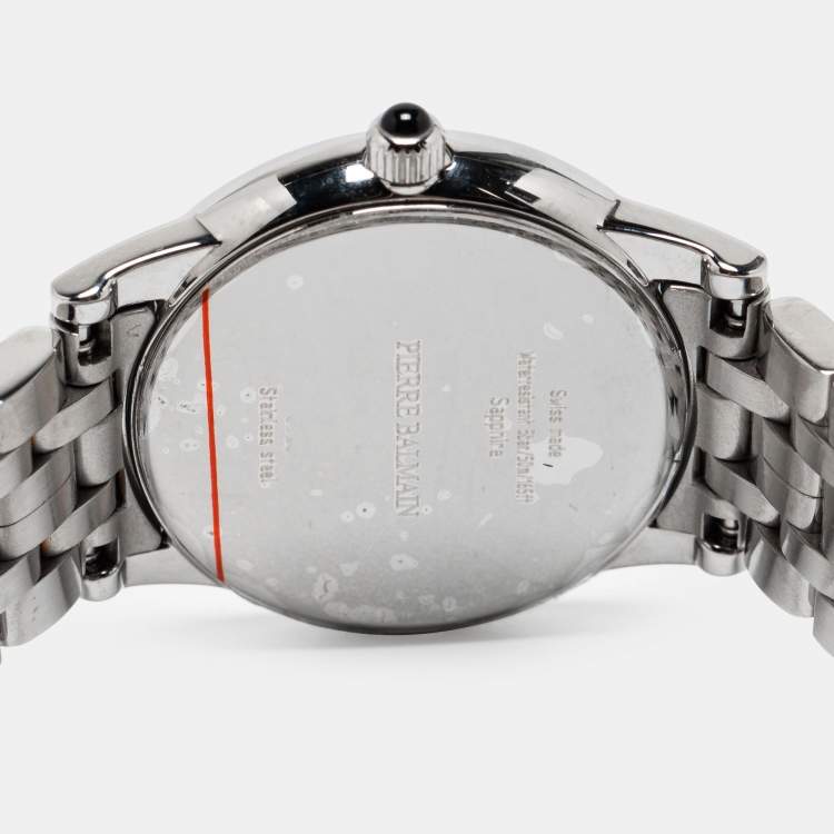 مملوكة مسبقًا Balmain Mother of Pearl Two Tone Stainless Steel Éria Bijou B8558.33.86 Womens Wristwatch 31 mm
