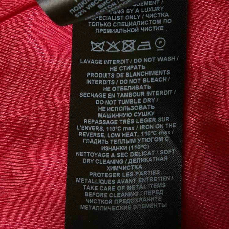 Pre Owned Balmain Paris Pink Cotton Double Breasted Blazer S