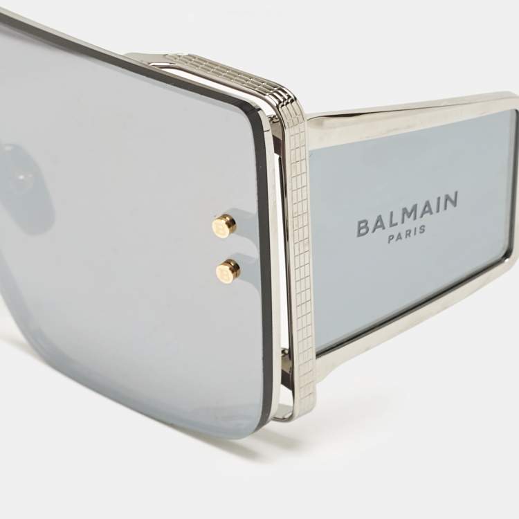 Pre Owned Balmain Black Limited Edition 082/450 Wonder Boy Shield Sunglasses