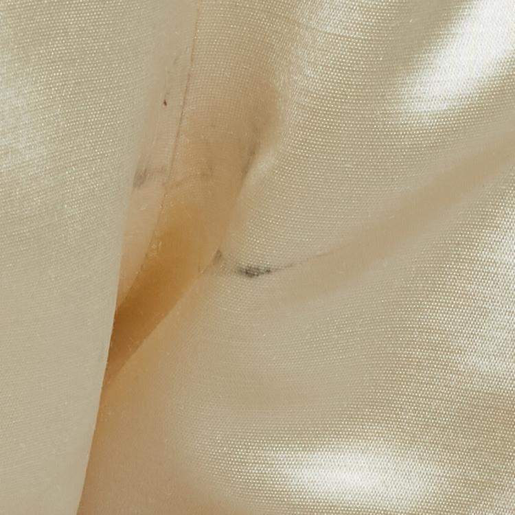 Pre Owned Balmain Cream Wool & Silk Pleated and Draped Trousers M