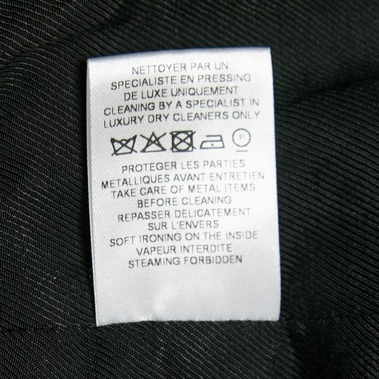 Pre Owned Balmain Black Wool Button Detail Double Breasted Blazer M