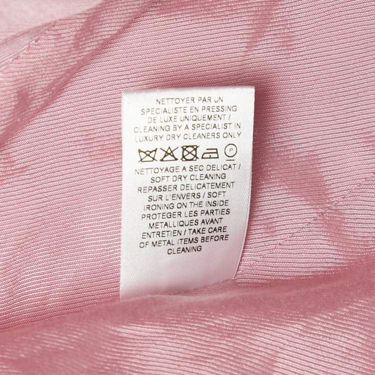 Pre Owned Balmain Pink Gabardine Double Breasted Blazer M