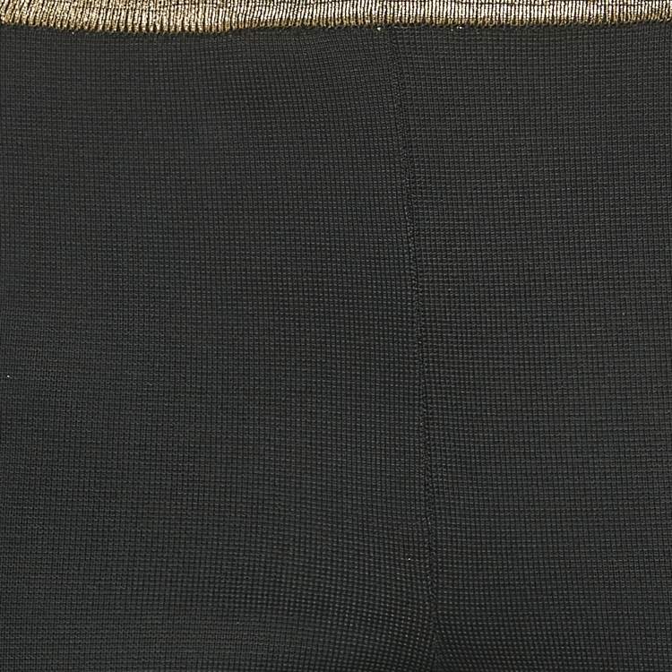 Pre Owned Balmain Black Jersey Wide-Leg Pants S