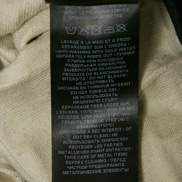 Pre Owned Balmain Black Patterned Knit Leggings S