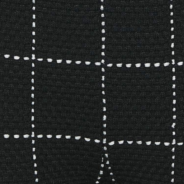 Pre Owned Balmain Black Patterned Knit Chain Strap Detail Jumpsuit M