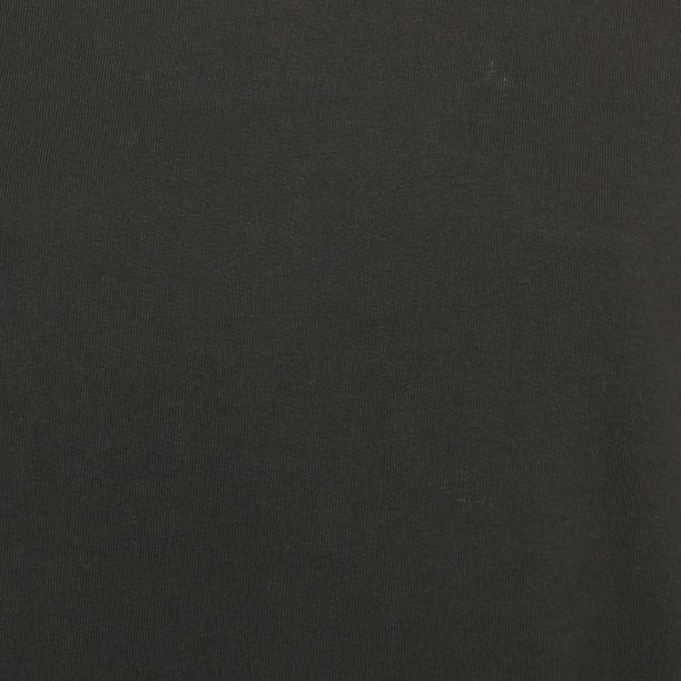 Pre Owned Balmain Black Cotton Knit Coin Embellished Sweatshirt M
