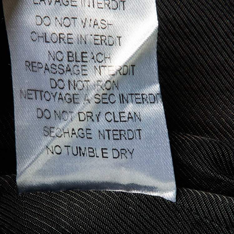 Pre Owned Balmain Black Leather Single Breasted Jacket M