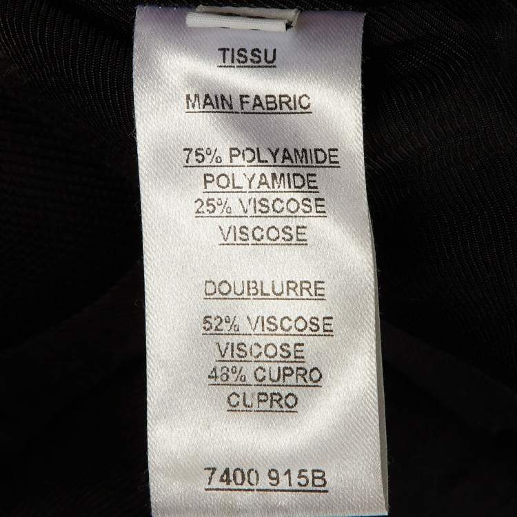 Pre Owned Balmain Black Crepe Single Breasted Blazer M