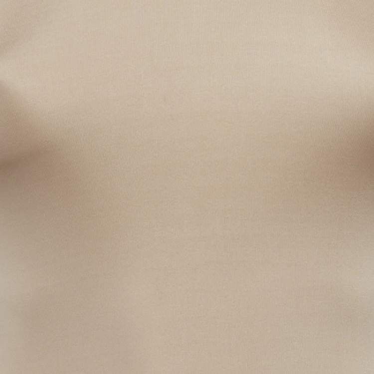 Pre Owned Balmain Beige Jersey Bodysuit S