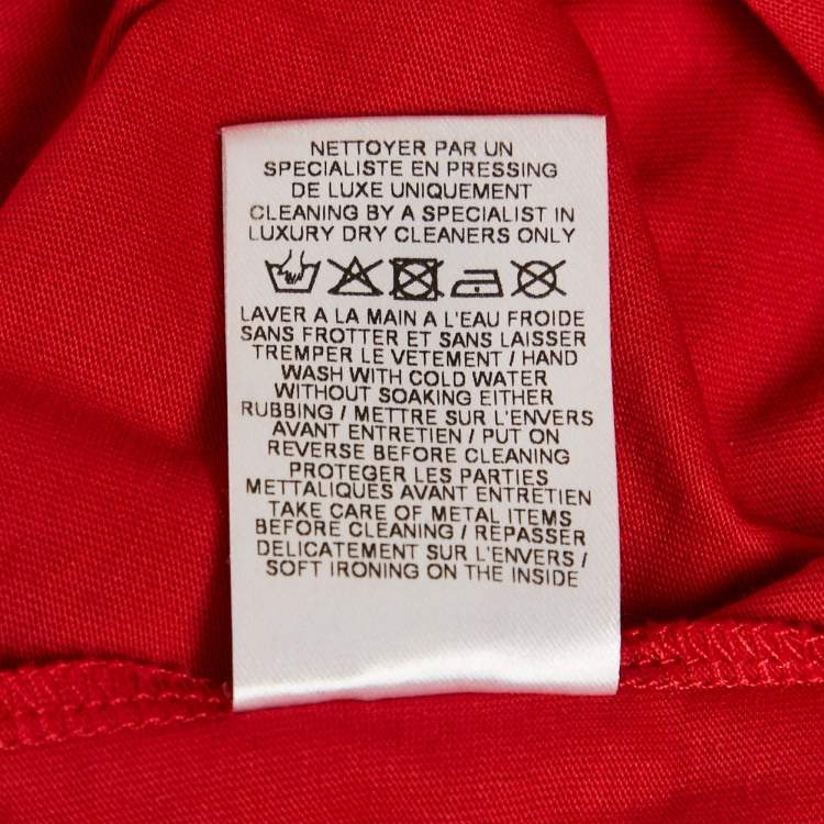 Pre Owned Balmain Red Cotton Sleeveless Top S