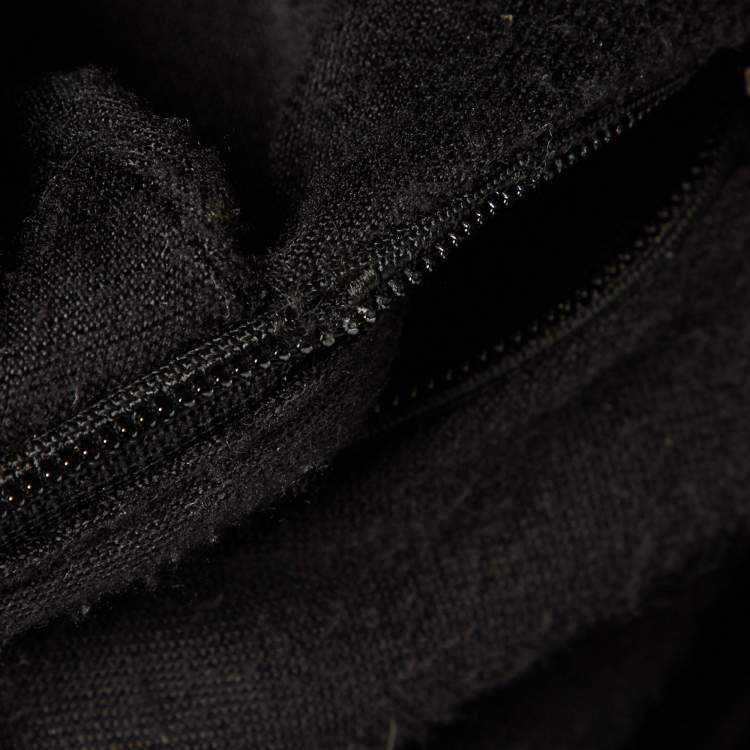 Pre Owned Balmain Black Embellished Detail Jersey One Shoulder Maxi Dress M