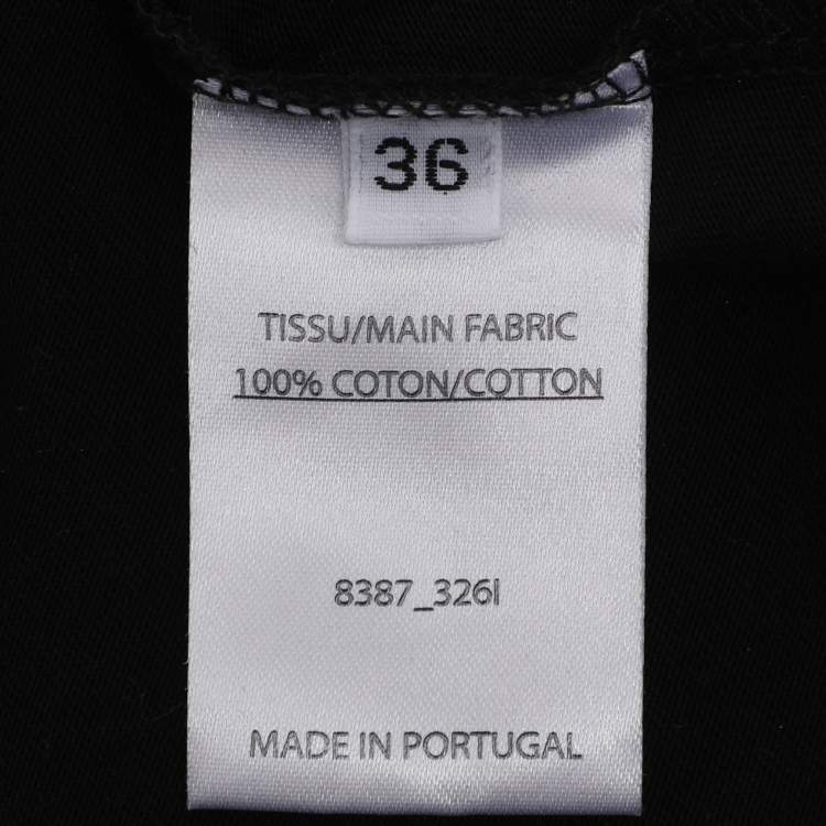 Pre Owned Balmain Black Jersey Logo Tank Top S