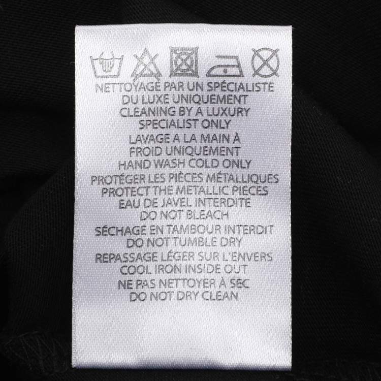 Pre Owned Balmain Black Jersey Logo Tank Top S