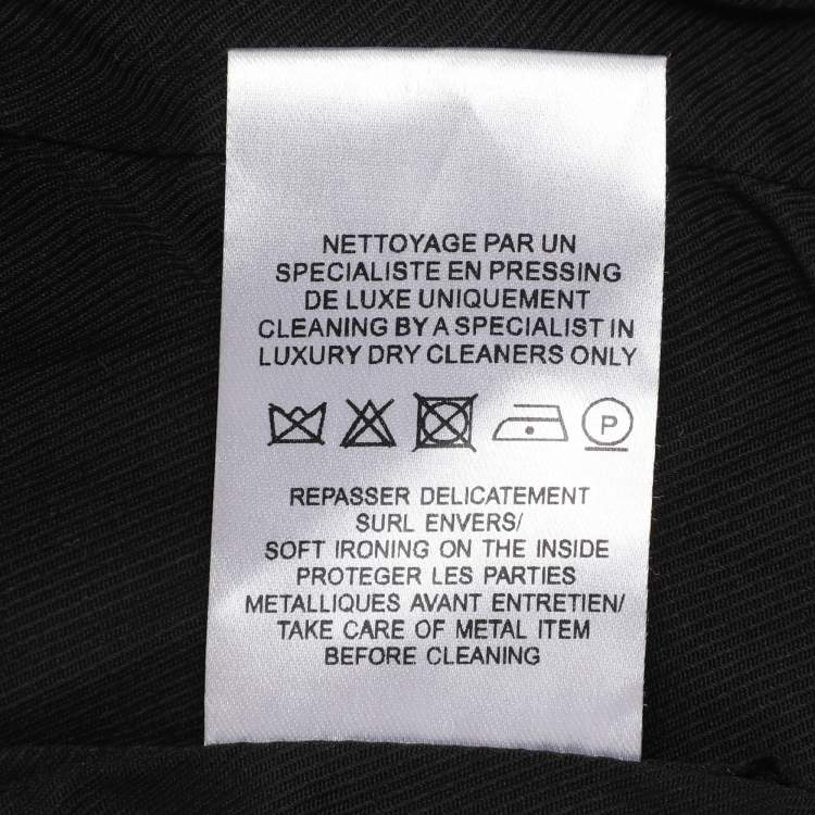 Pre Owned Balmain Blue Bleached Denim Fringe-Trimmed Jacket S