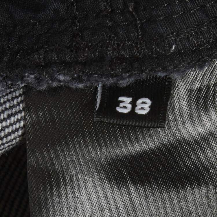 Pre Owned Balmain Black Faded Denim Skinny Jeans M/Waist 27"