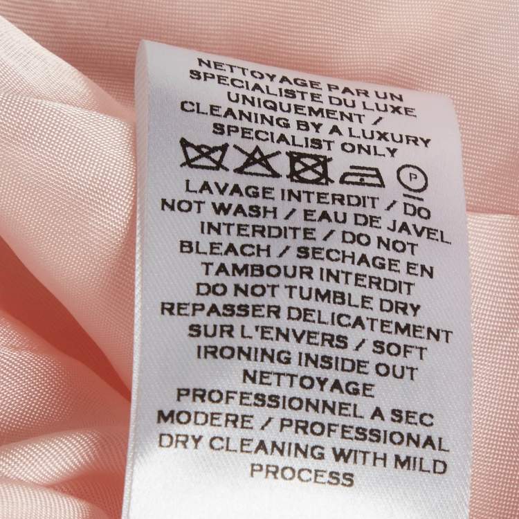 Pre Owned Balmain Pink Tweed Double-Breasted Blazer L