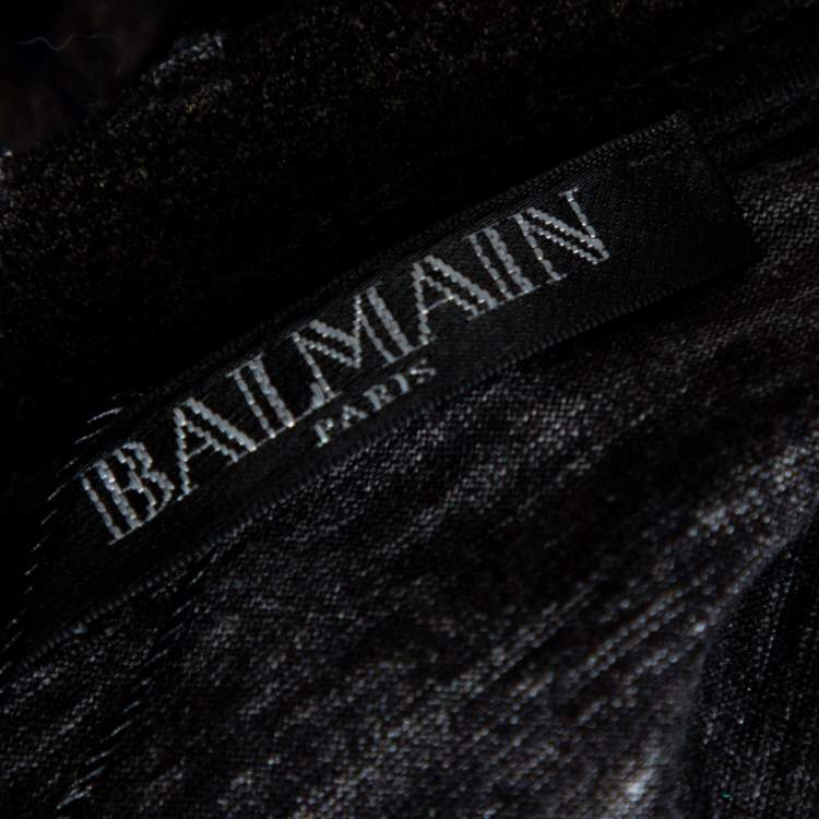 Pre Owned Balmain Multicolor Cotton Faded Tiger Print Distressed Oversized T-Shirt M