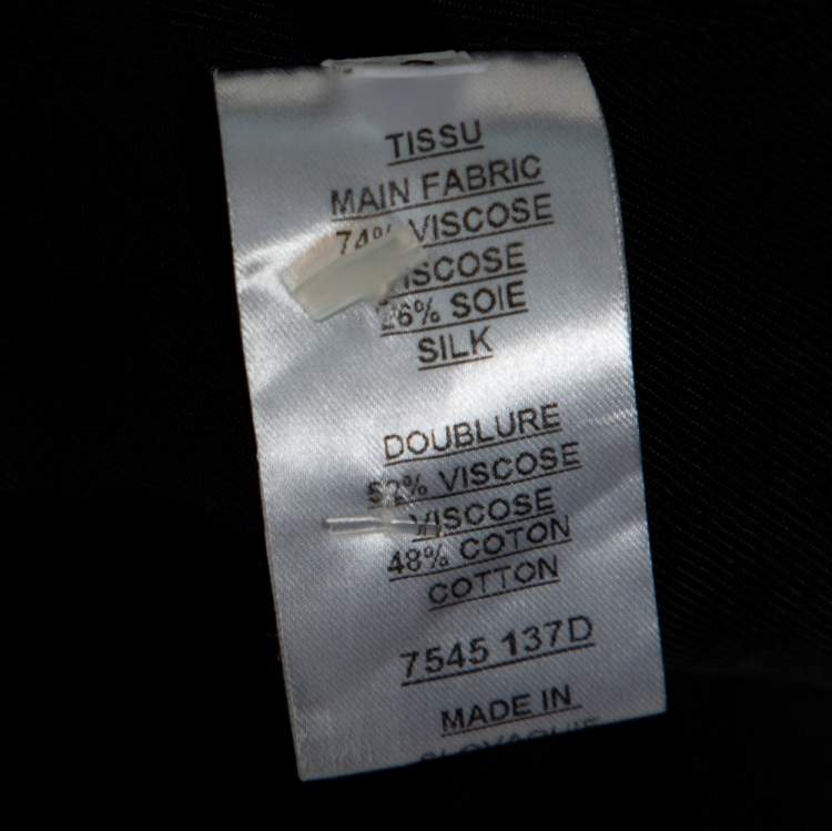 Pre Owned Balmain Black Double Breasted Halter Vest M