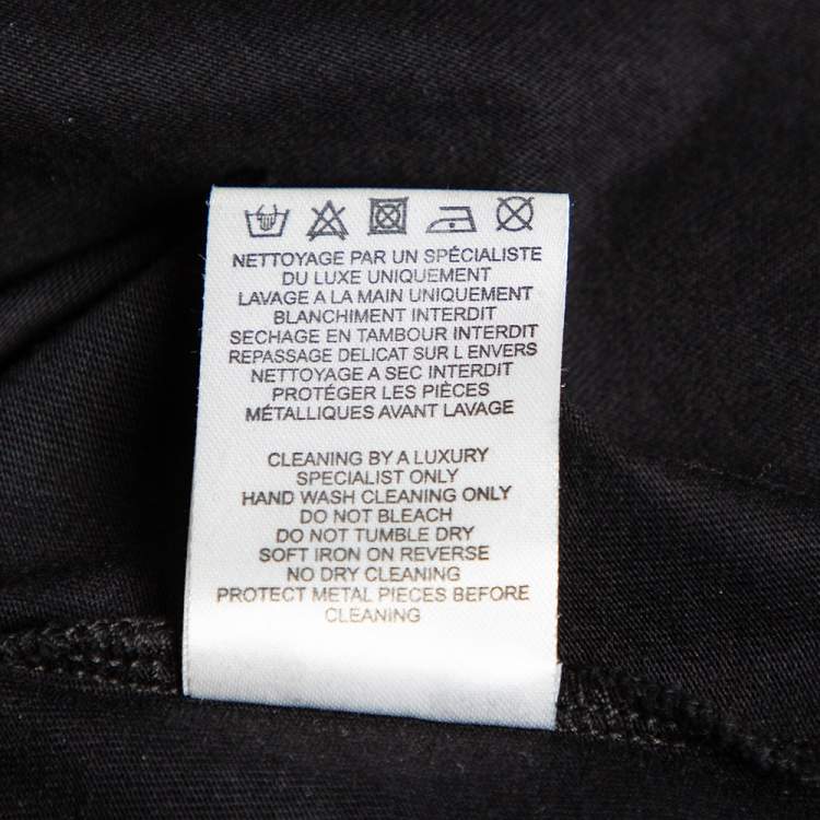 Pre Owned Balmain Black Cotton Logo Printed Tank Top M