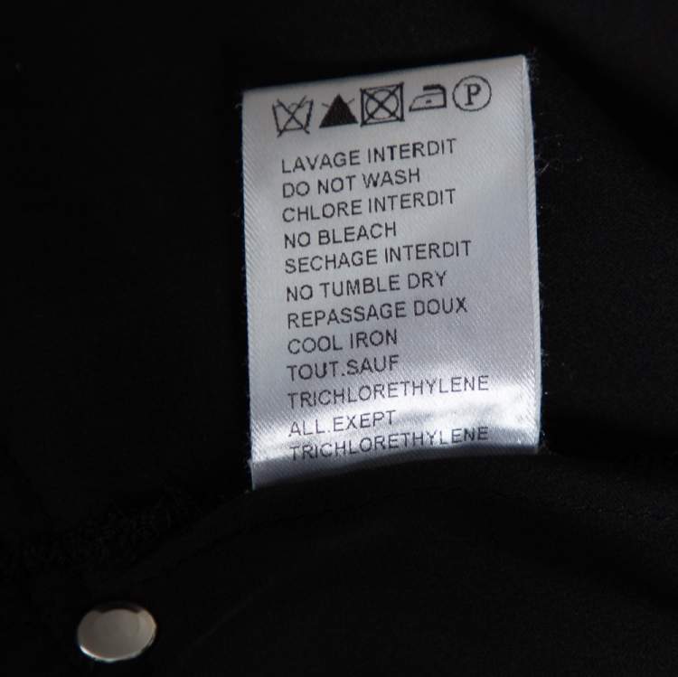 Pre Owned Balmain Black Silk Sleeveless Pleated Mini Dress S 