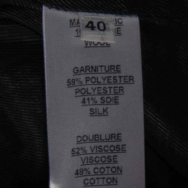 Pre Owned Balmain Black Wool Shawl Collar Blazer M