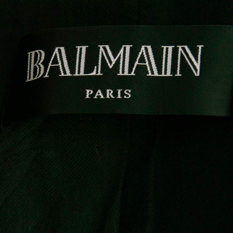 Pre Owned Balmain Pink Wool Double Breasted Blazer M