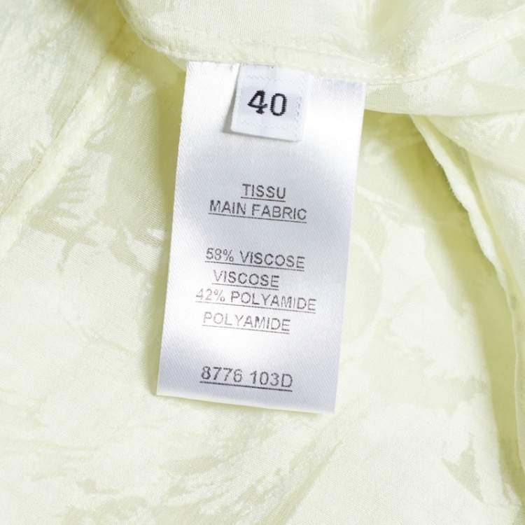 Pre Owned Balmain Yellow Harlequin Check Jacquard Sleeveless Tank Top S