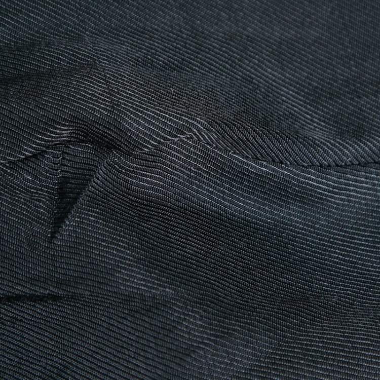 Pre Owned Balmain Black Velvet Stud Embellished Mini Skirt M
