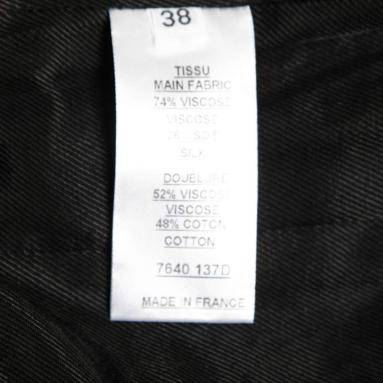 Pre Owned Balmain Black Knit Pocket Detail Zip Front Sleeveless Jacket M