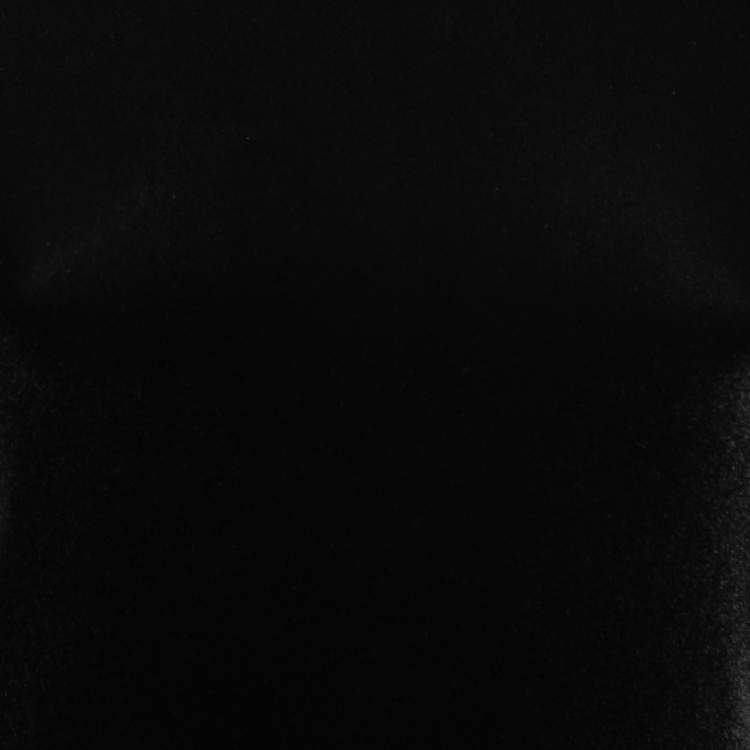Pre Owned Balmain Black Velvet Long Sleeve Bodysuit L
