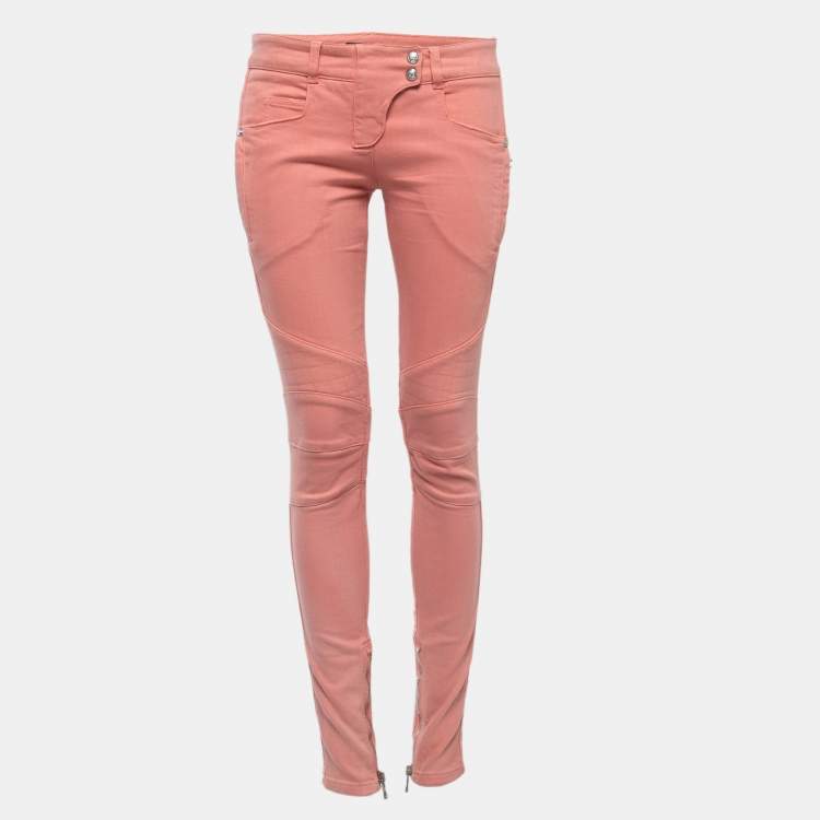 BALMAIN, Pink Women's Denim Pants