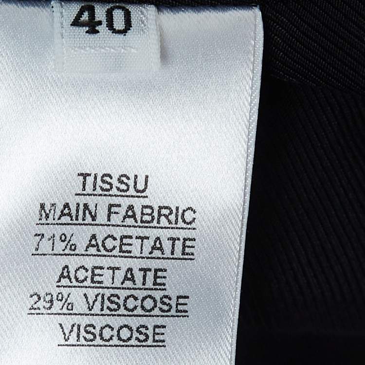 Pre Owned Balmain Black Crepe Double Breasted Blazer M