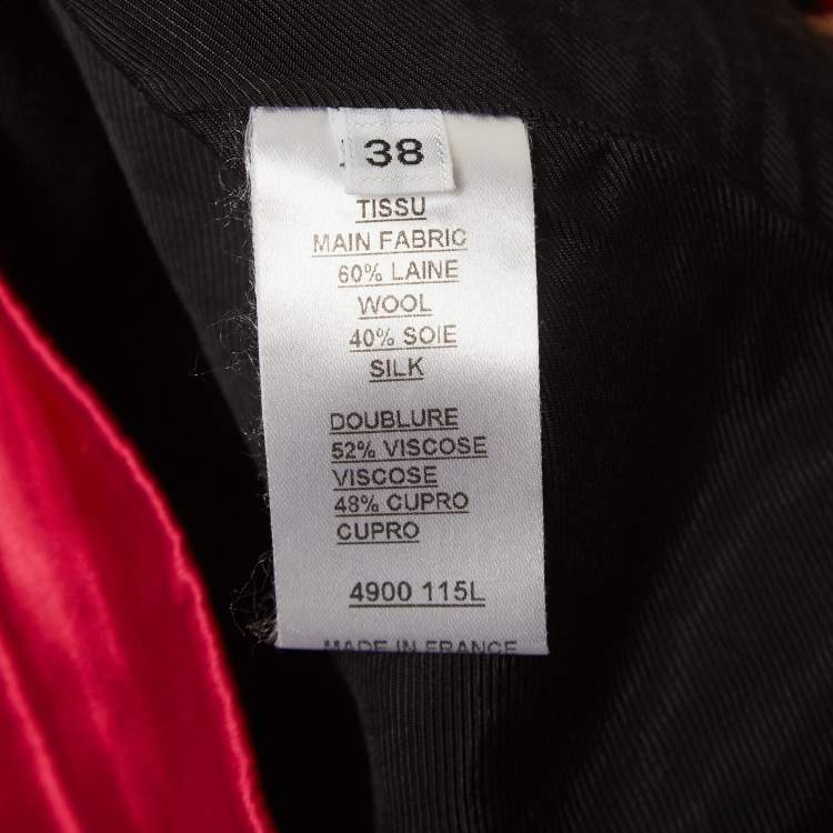 Pre Owned Balmain Pink Satin Pleated Mini Skirt M