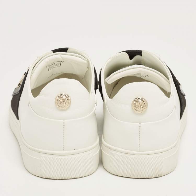 Pre Owned Balmain White Leather Low Top Sneakers Size 38