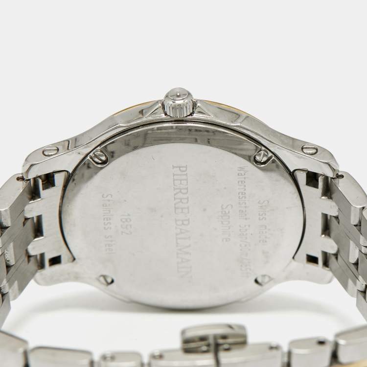 Pre Owned ساعة يد نسائية بالمان كلاسيك بي1852.39.16 ستانلس ستيل لونين فضية 34 مم