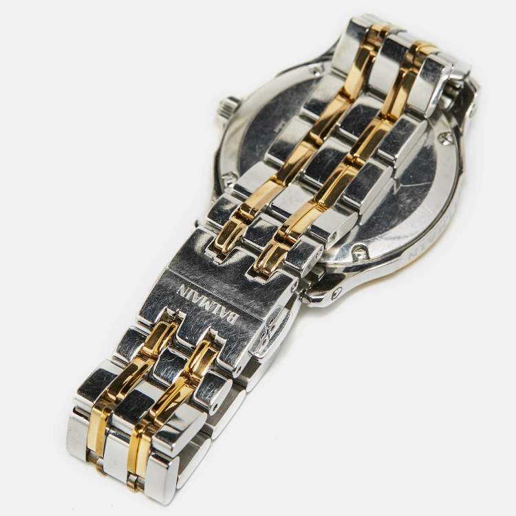 Pre Owned ساعة يد نسائية بالمان كلاسيك بي1852.39.16 ستانلس ستيل لونين فضية 34 مم