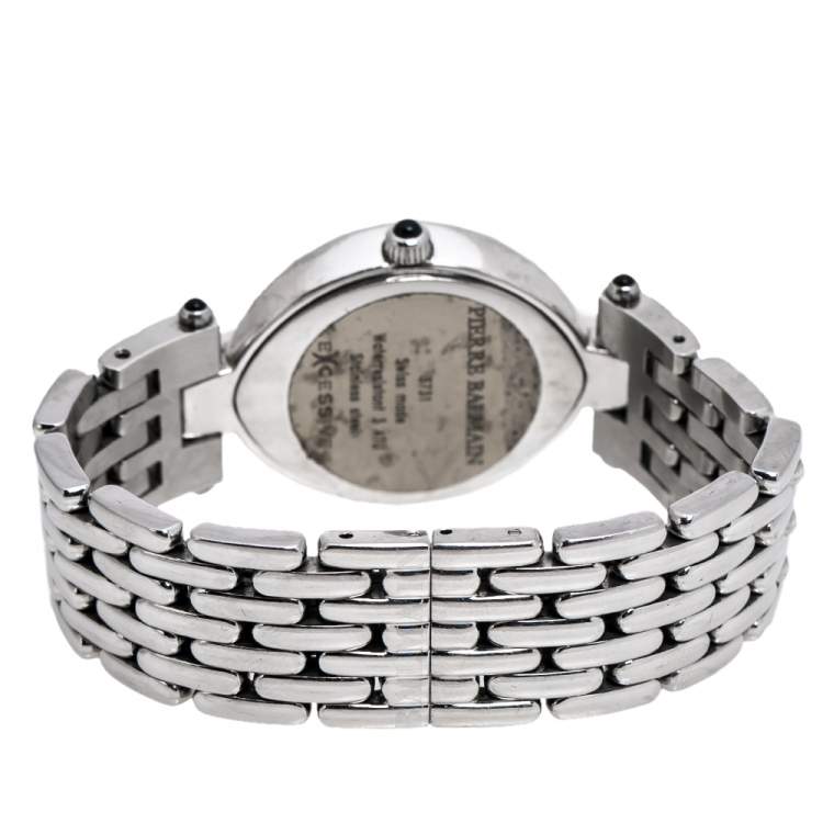 Pre Owned Balmain Silver Stainless Steel Excessive 3731 Women's Wristwatch 28 mm