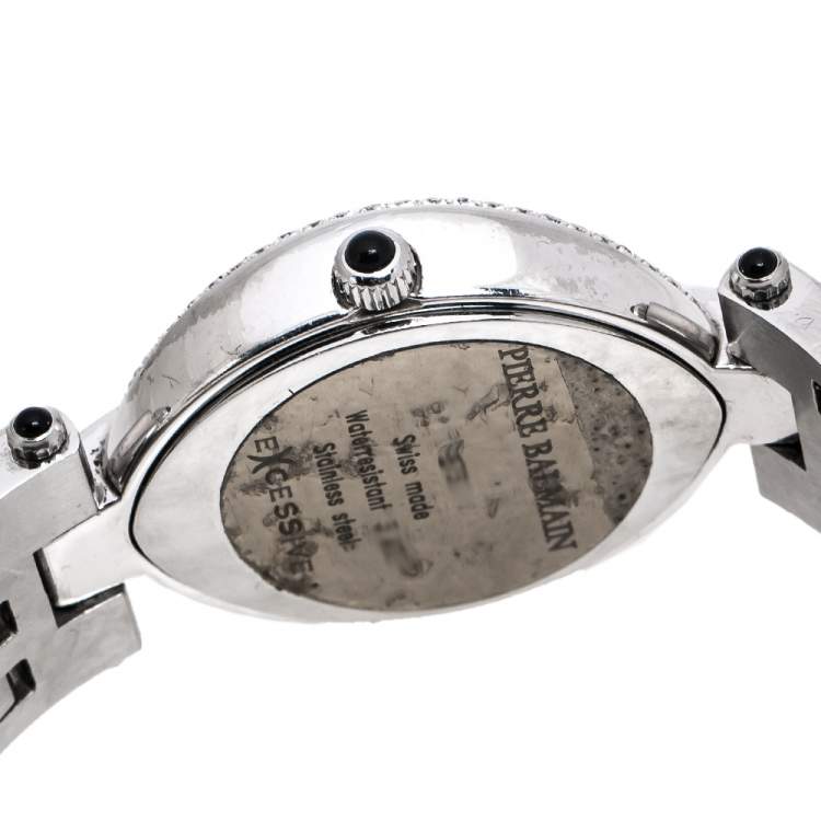 Pre Owned Balmain Silver Stainless Steel Excessive 3731 Women's Wristwatch 28 mm