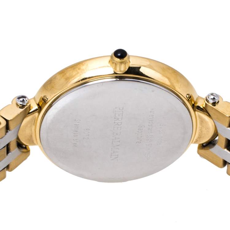 Pre Owned Balmain MOP Two-Tone Stainless Steel Haute Elegance 8072 Women's Wristwatch 27 mm