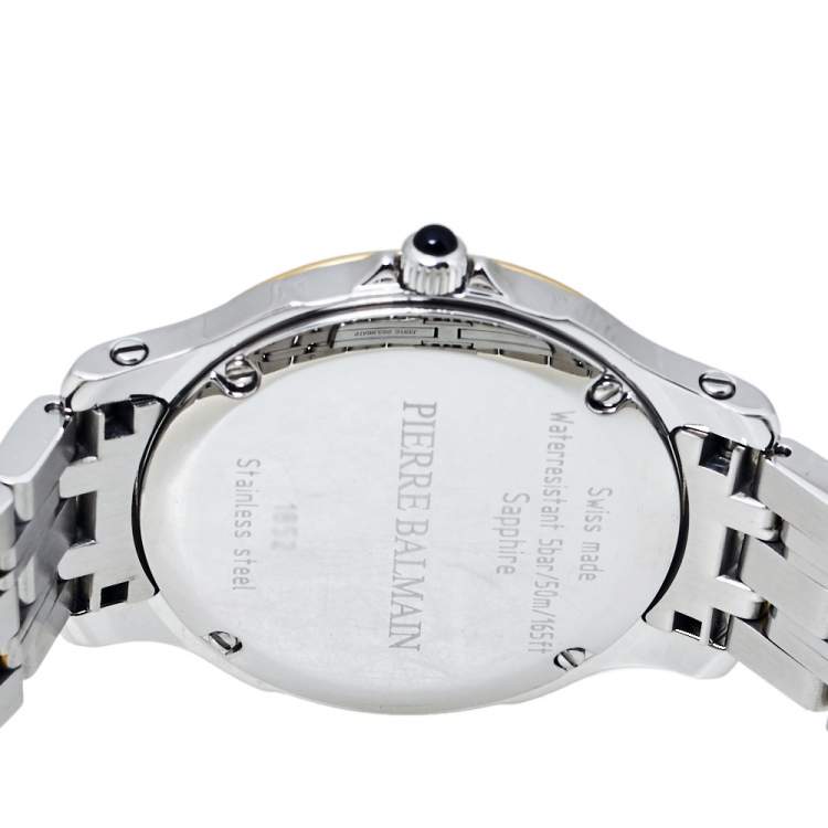 Pre Owned Balmain Silver Two-Tone Stainless Steel B1852.39.16 Women's Wristwatch 34 mm