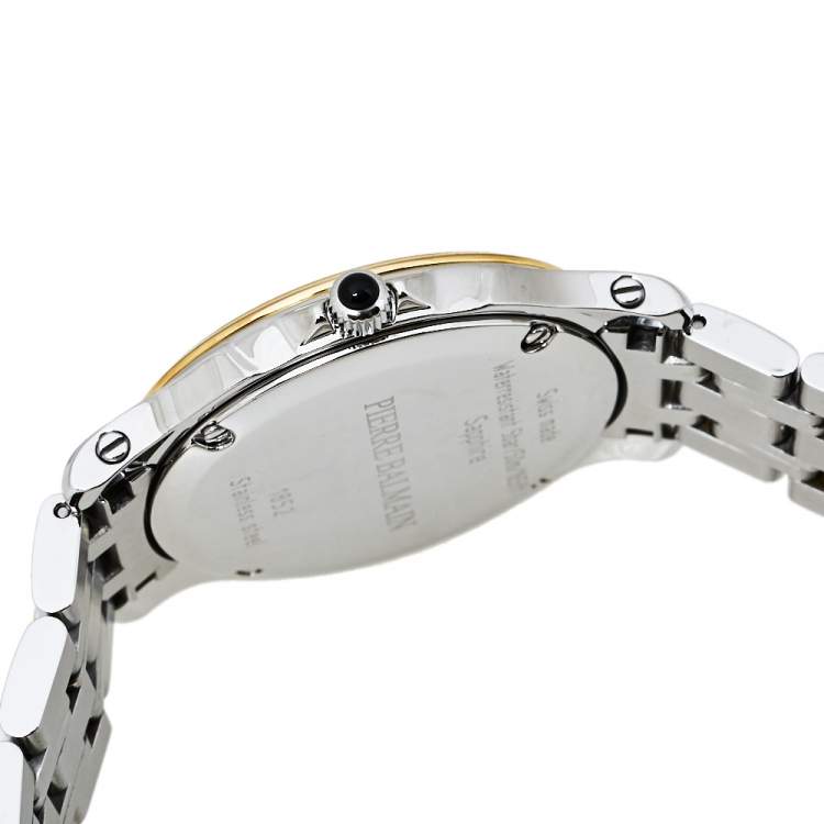 Pre Owned Balmain Silver Two-Tone Stainless Steel B1852.39.16 Women's Wristwatch 34 mm