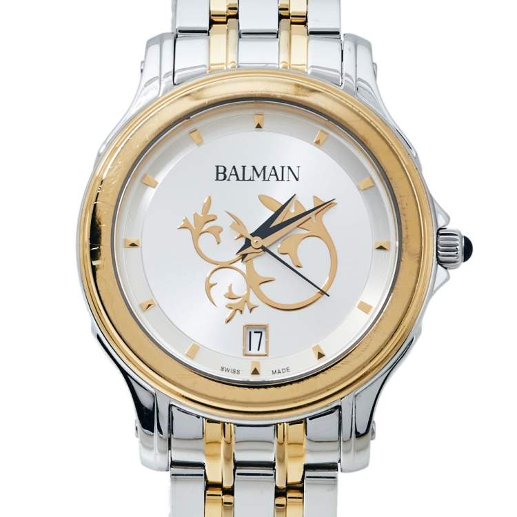 Pre Owned Balmain Silver Two-Tone Stainless Steel B1852.39.16 Women's Wristwatch 34 mm