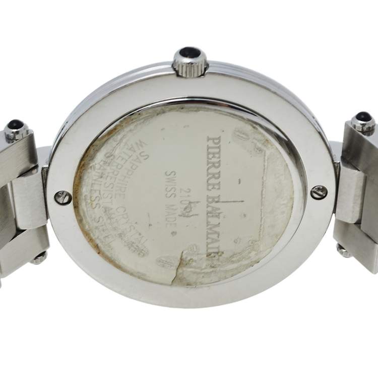 Pre Owned Balmain Silver Stainless Steel 2101 Quartz Women's Wristwatch 35 mm