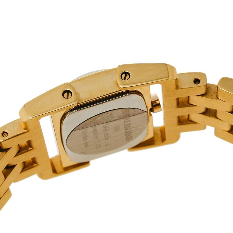 مملوكة مسبقًا Balmain Silver Gold Tone Stainless Steel 2089 Women's Wristwatch 24 mm