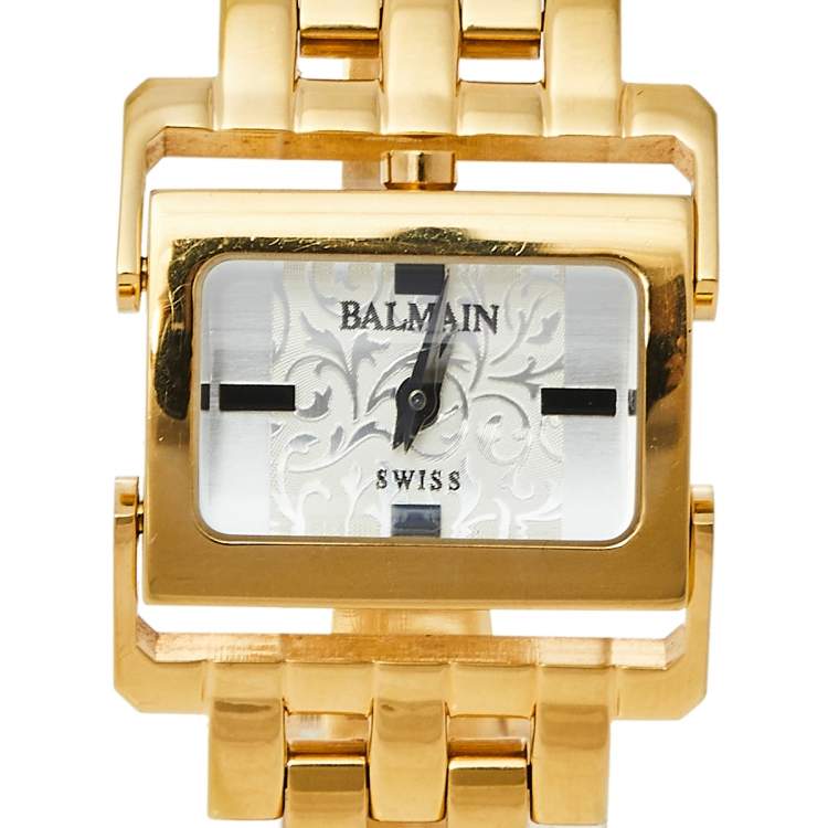 مملوكة مسبقًا Balmain Silver Gold Tone Stainless Steel 2089 Women's Wristwatch 24 mm