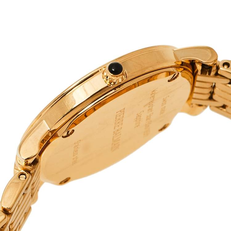 Pre Owned Balmain Silver Gold Tone Stainless Steel Elegance Chic 1690 Women's Wristwatch 29 mm