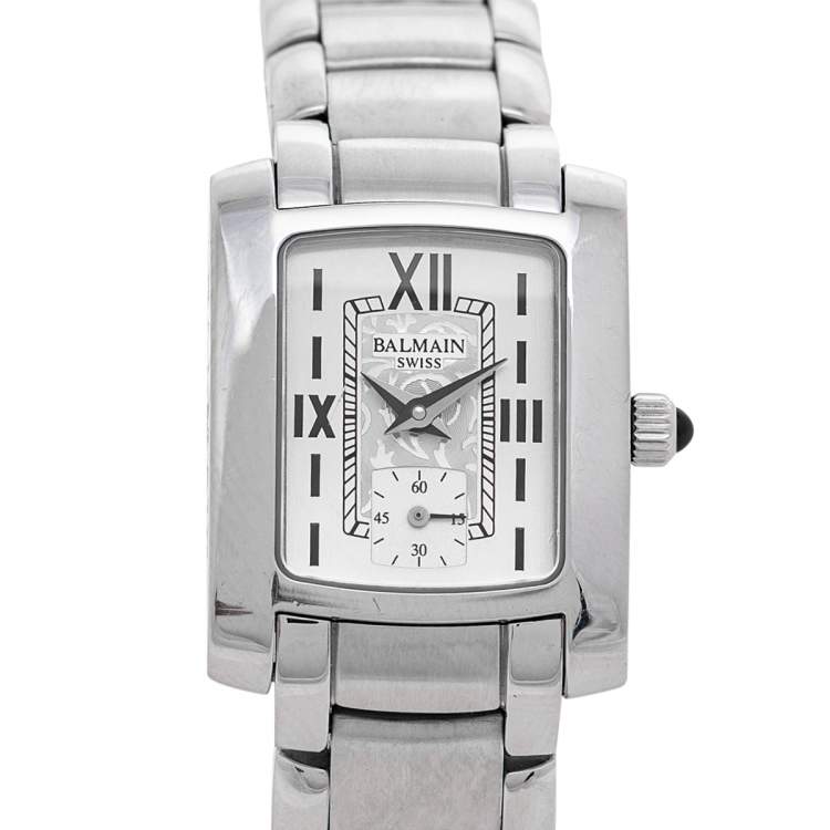 Pre Owned Balmain Silver Stainless Steel 3151 Women's Wristwatch 22 mm