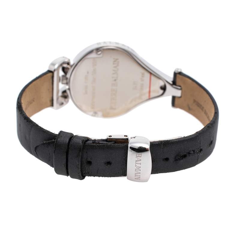 Pre Owned Balmain Mother of Pearl Stainless Steel 3431 Women's Wristwatch 31 mm